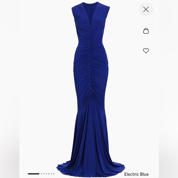 NORMA KAMALI Sleeveless Shirred Fishtail Gown - Picture 9 of 10